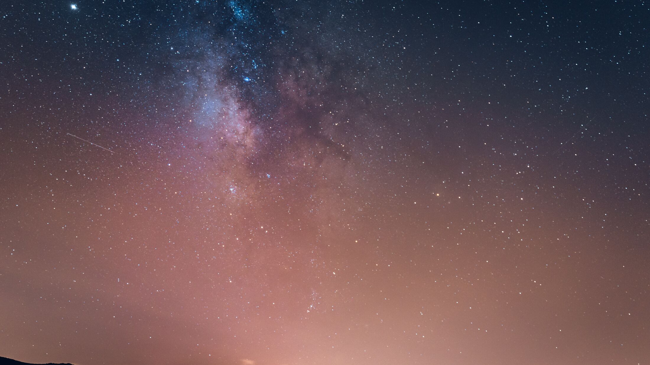 El Teide stars at night long exposure