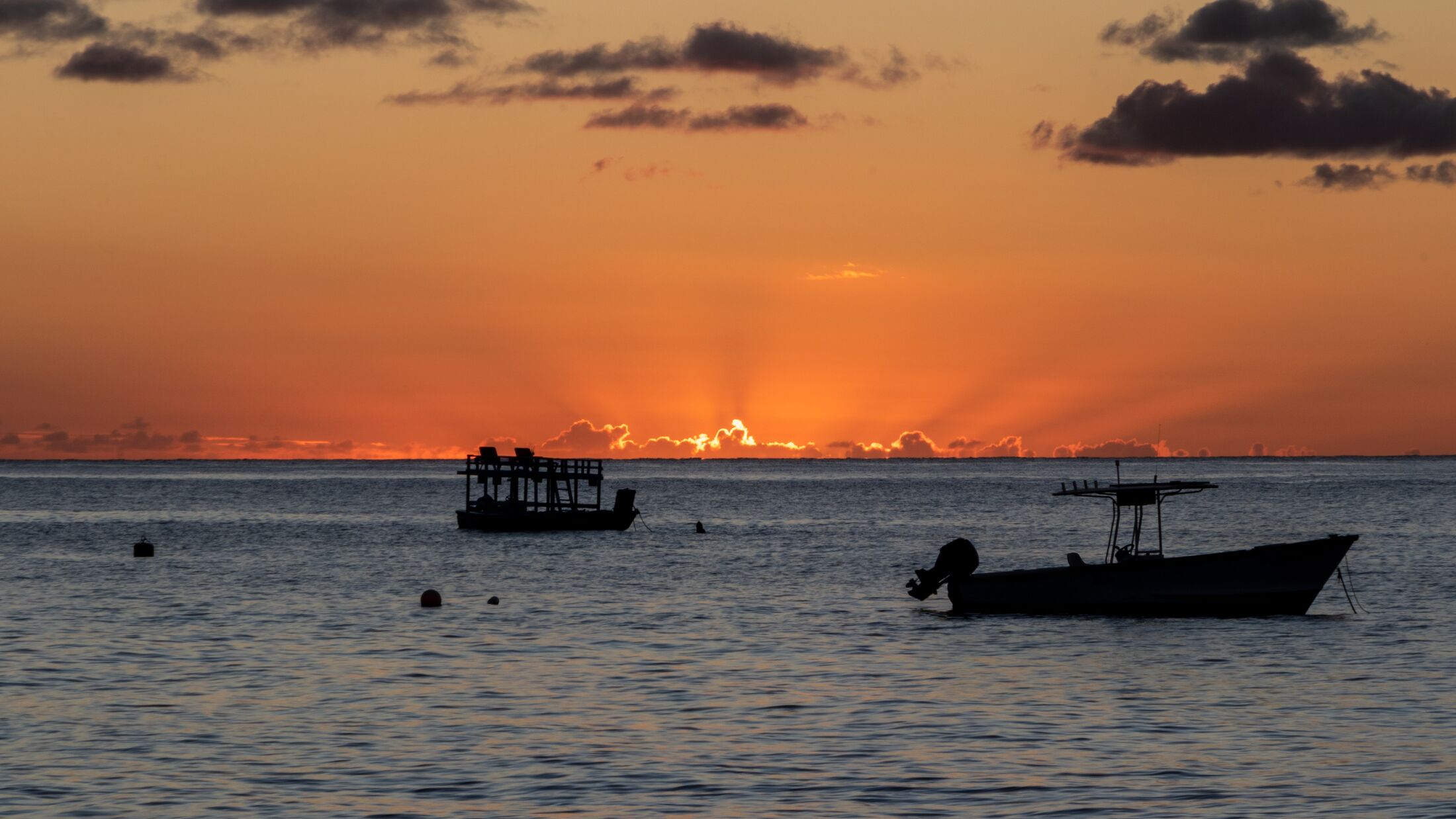 Beautiful Sunset Rays - Taken from Holetown, St. James, Barbados