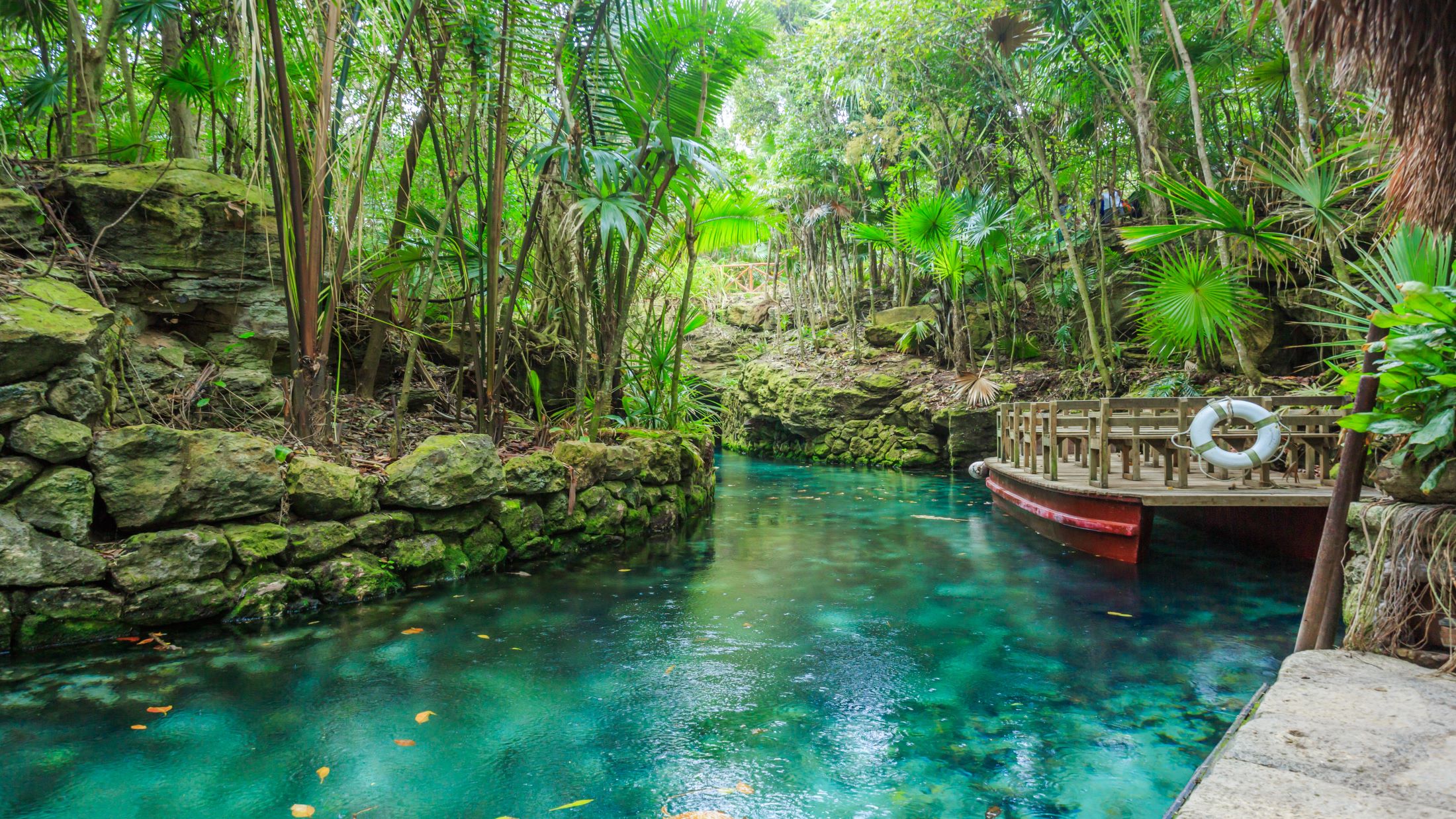 a large pool of water