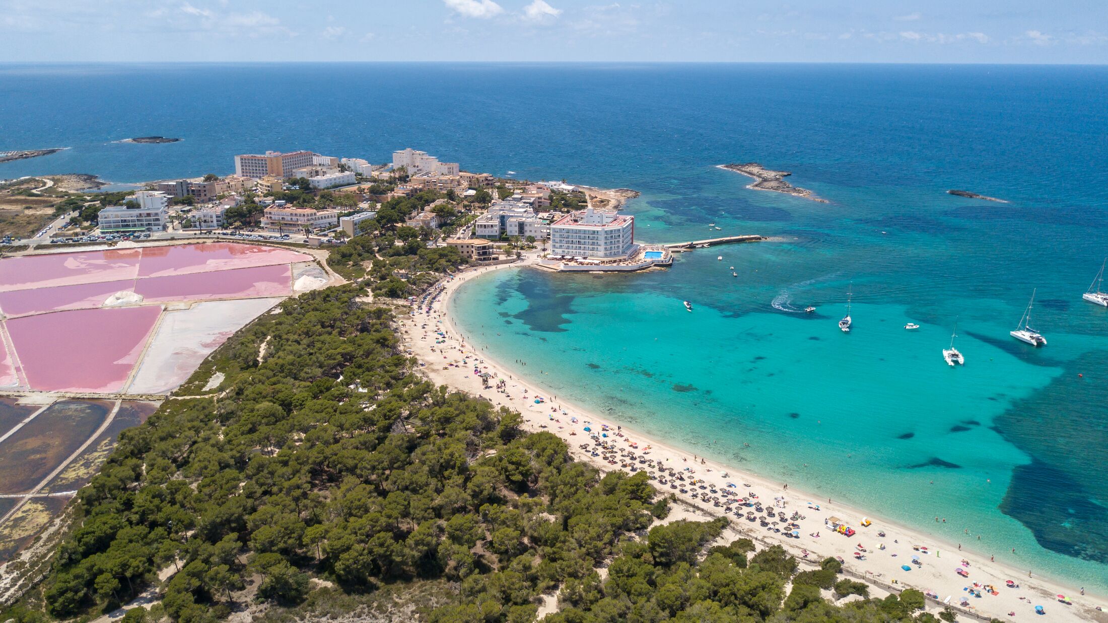 Estanys Beach in Colonia de Sant Jordi, Majorca