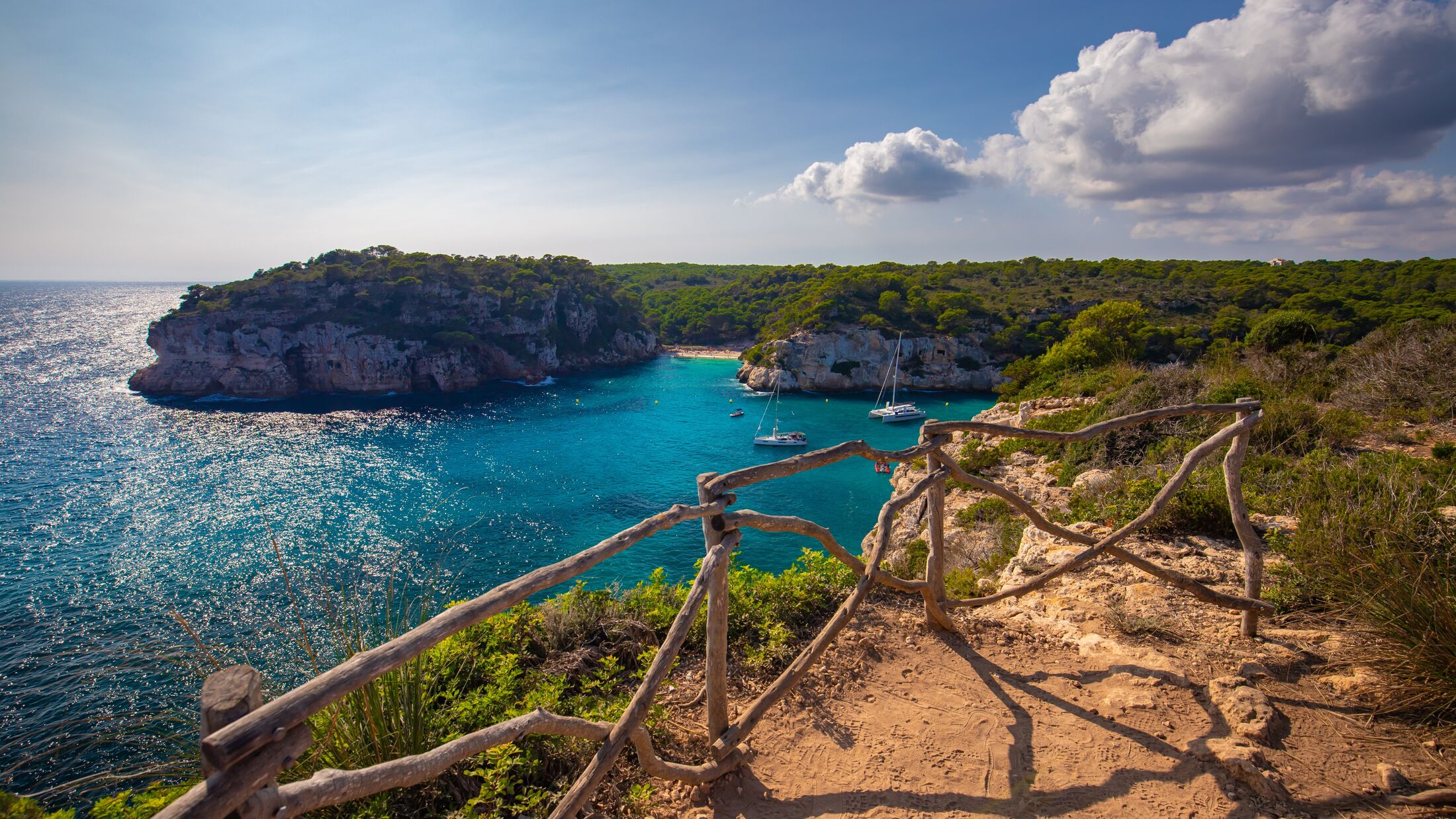 Mediterranean view, Menorca, Spain island, summer holiday
