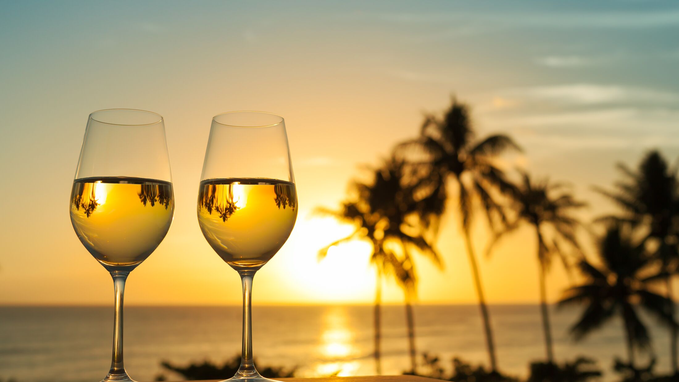 Glass of wine and a beautiful view.