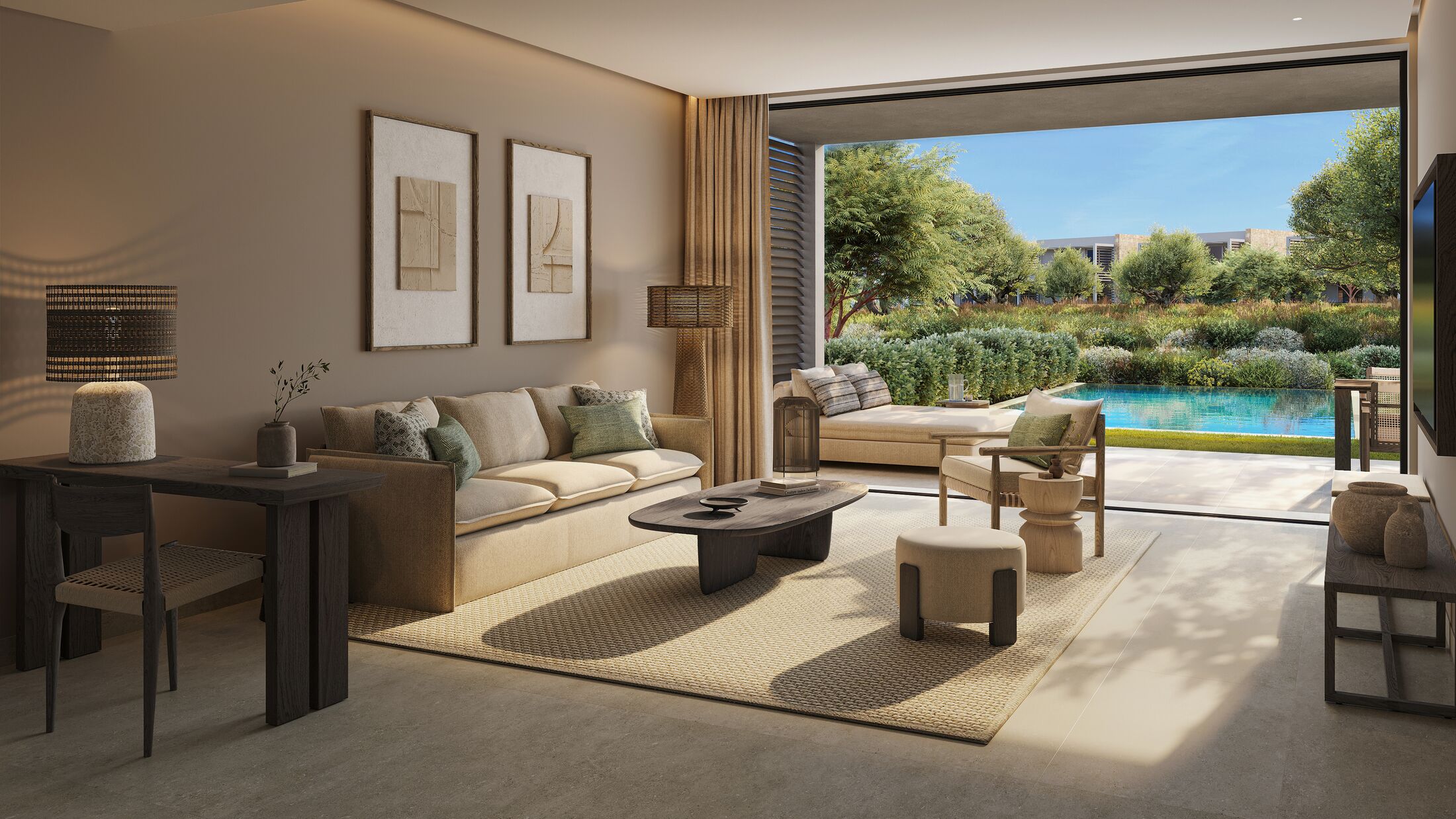 Deluxe One Bedroom Suite with Private Pool and Garden View