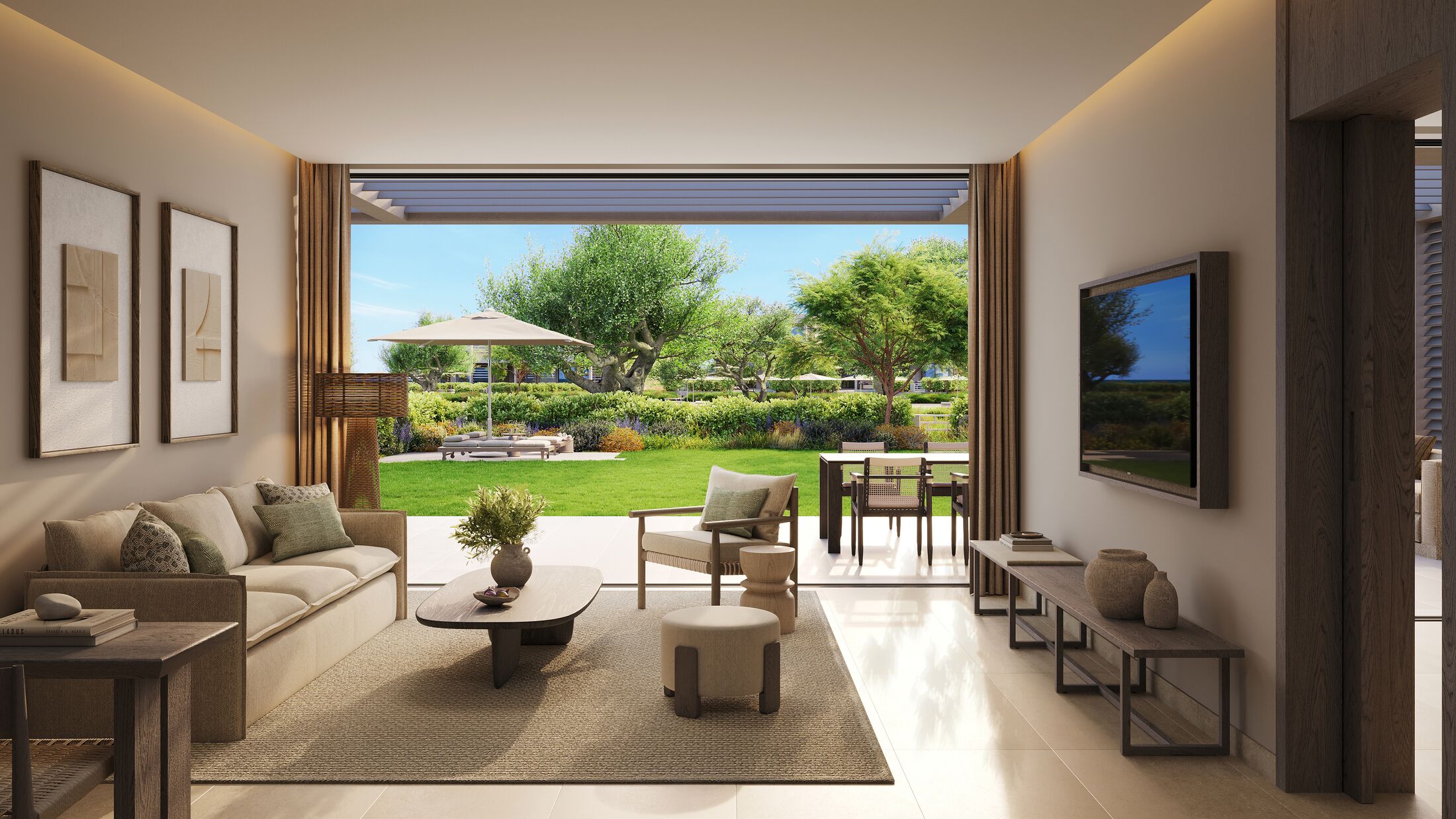 Deluxe Two Bedroom Suite with Private Garden
