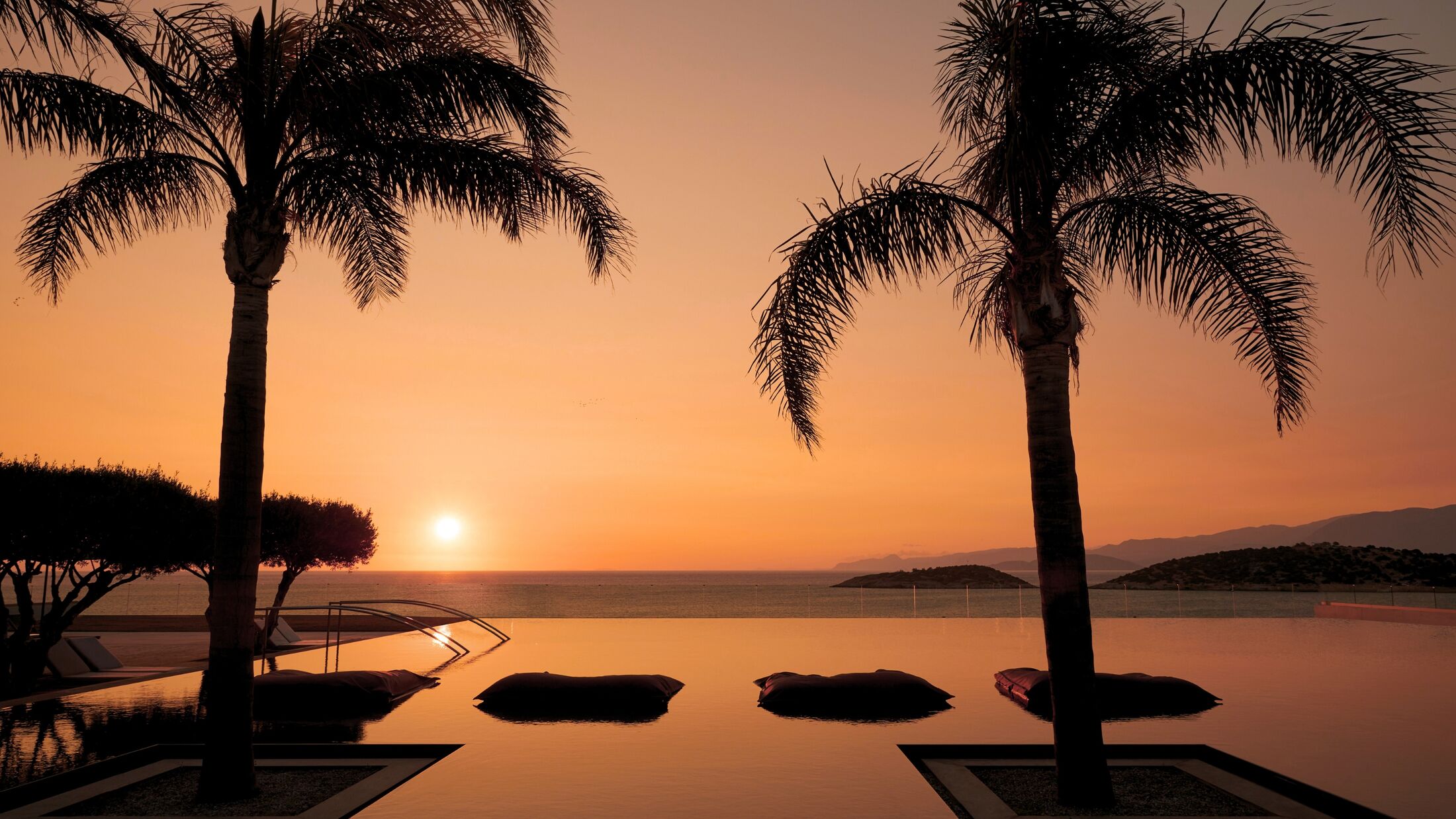 Sunrise over the Swimming Pool