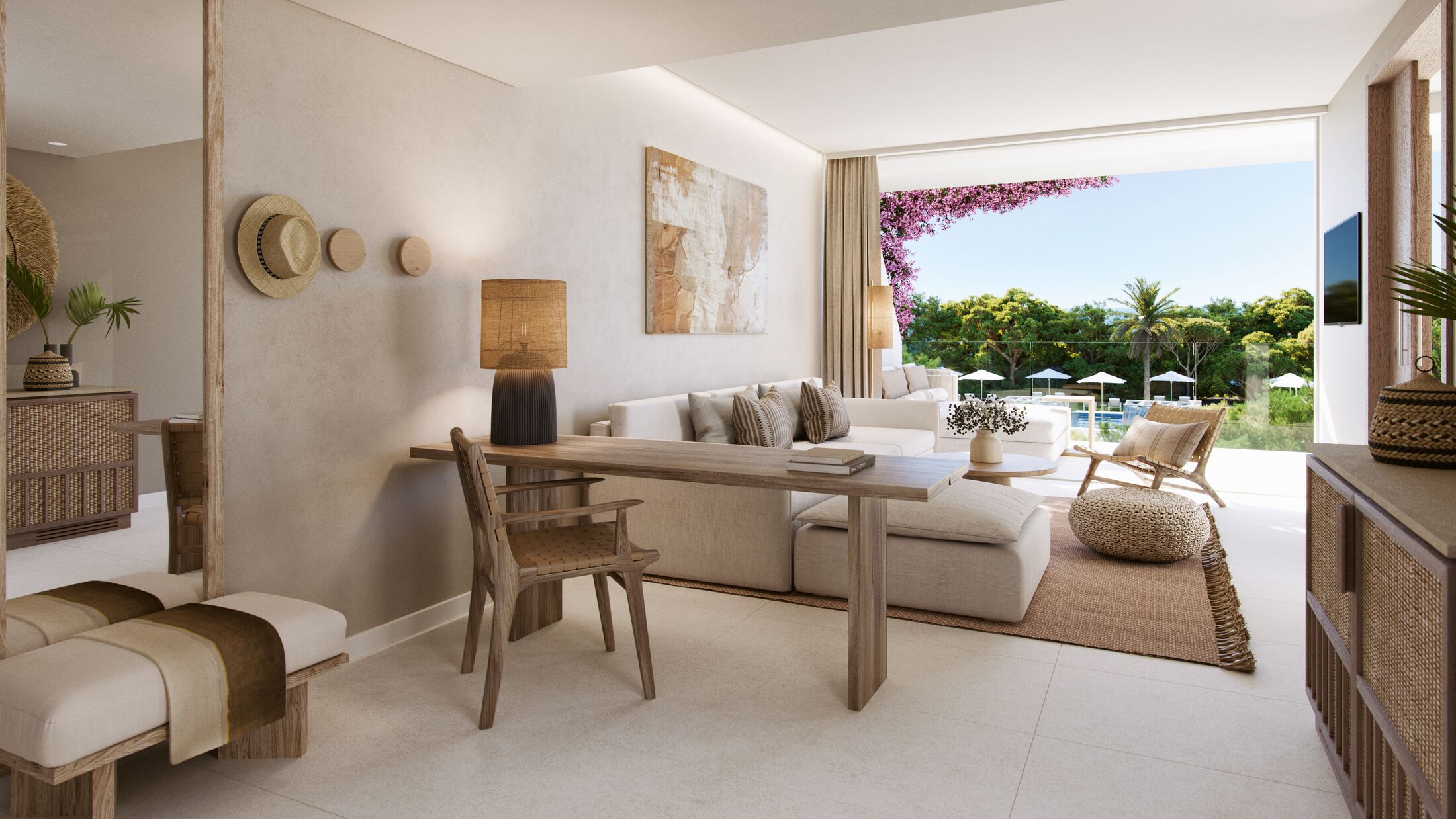 Ikos-Porto-Petro-2022-Deluxe-One-Bedroom-Suite-Pool-View-001-121823-Hybris