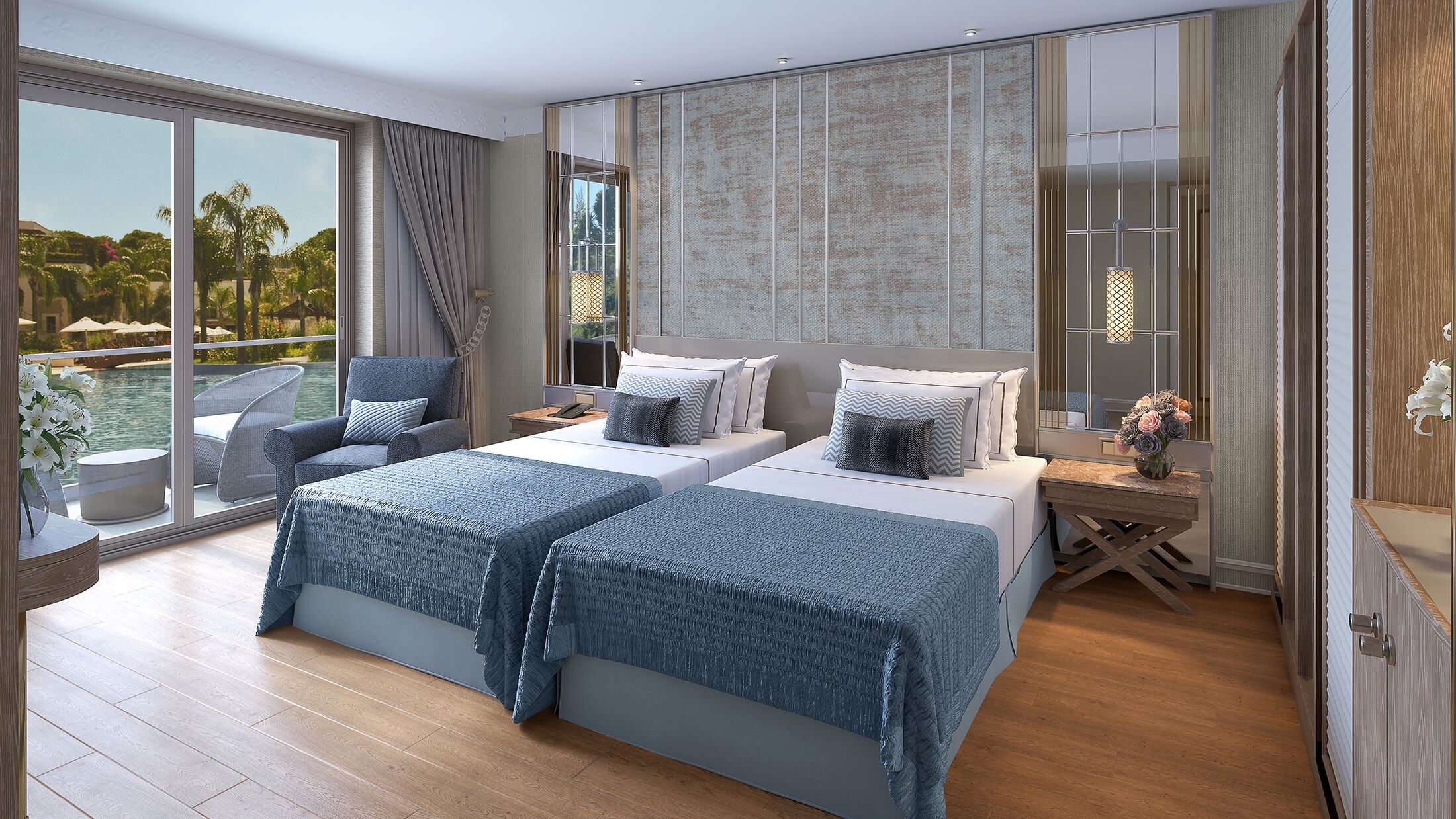 Lake House Pool View Room