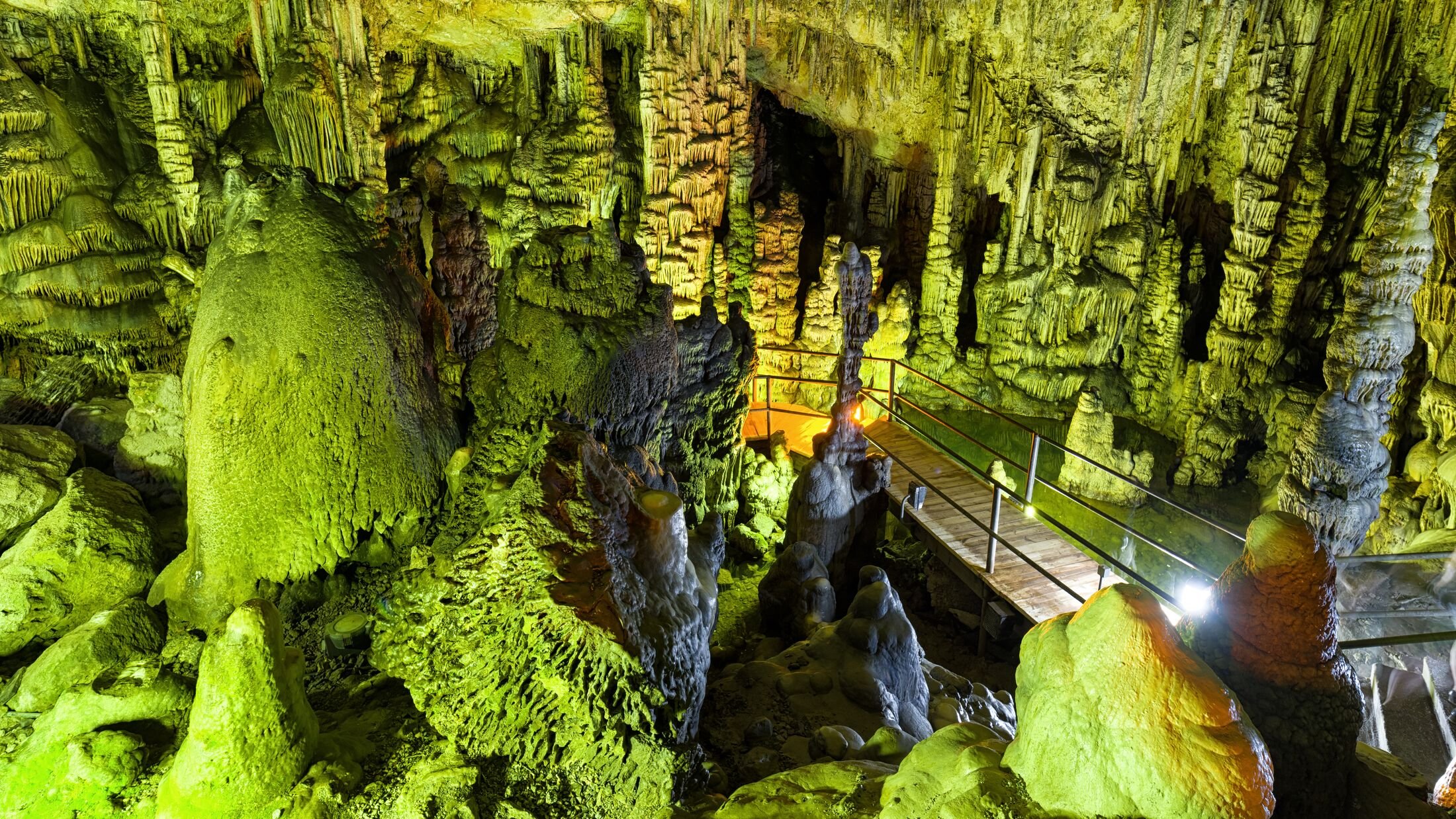 Ancient Minoan sacred  Psychro cave where god Zeus was  born. crete, Greece