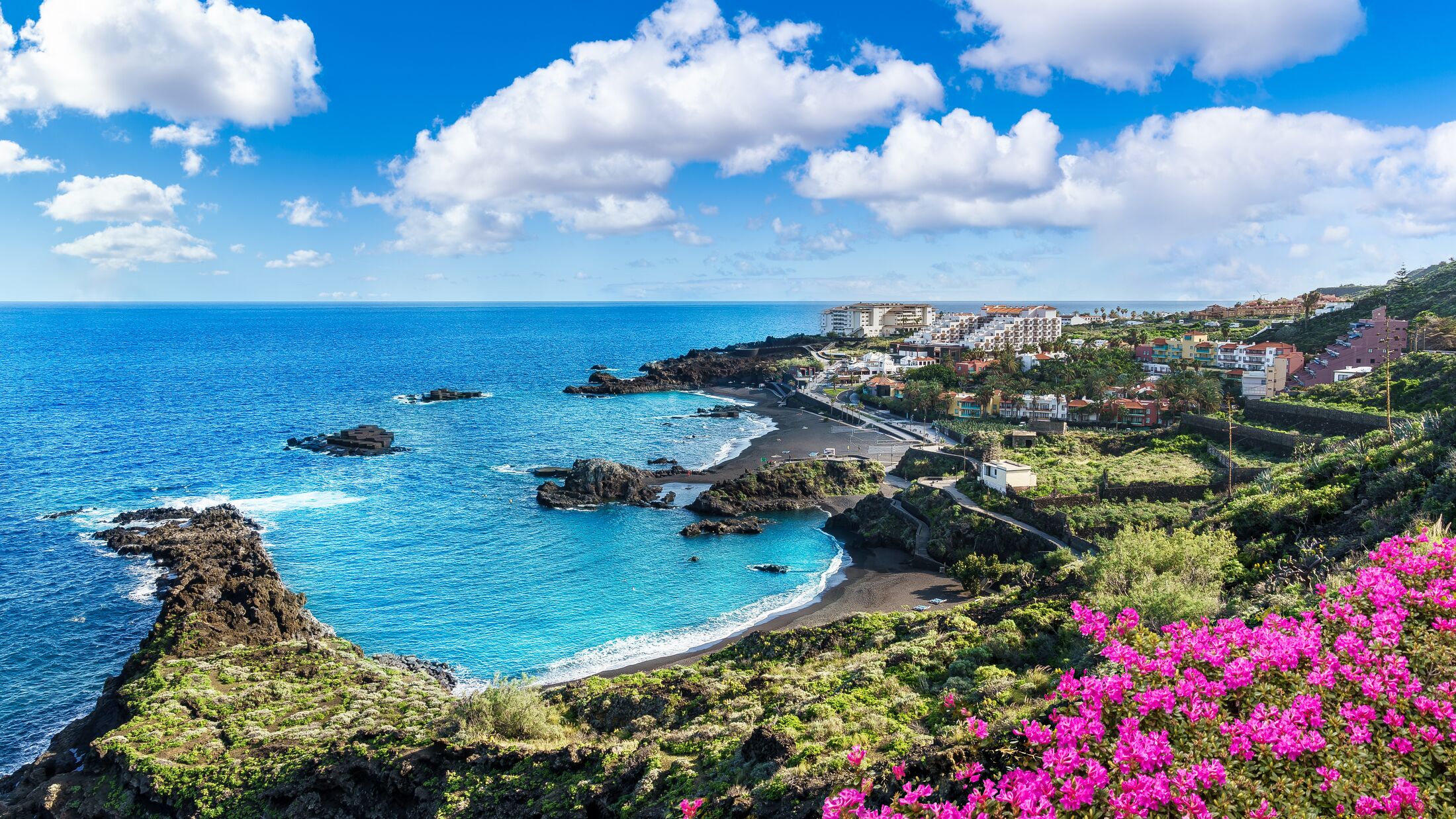 Landscape with Los Cancajos, La Palma, Canary island, Spain