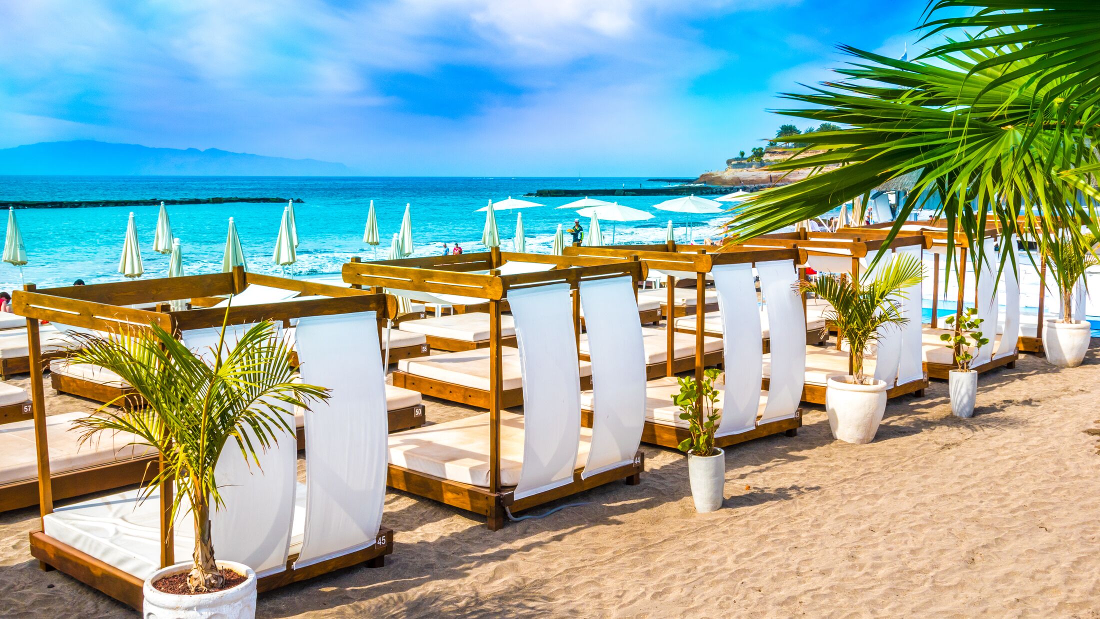 Beach in Costa Adeje, Tenerife, Canary Islands, Spain