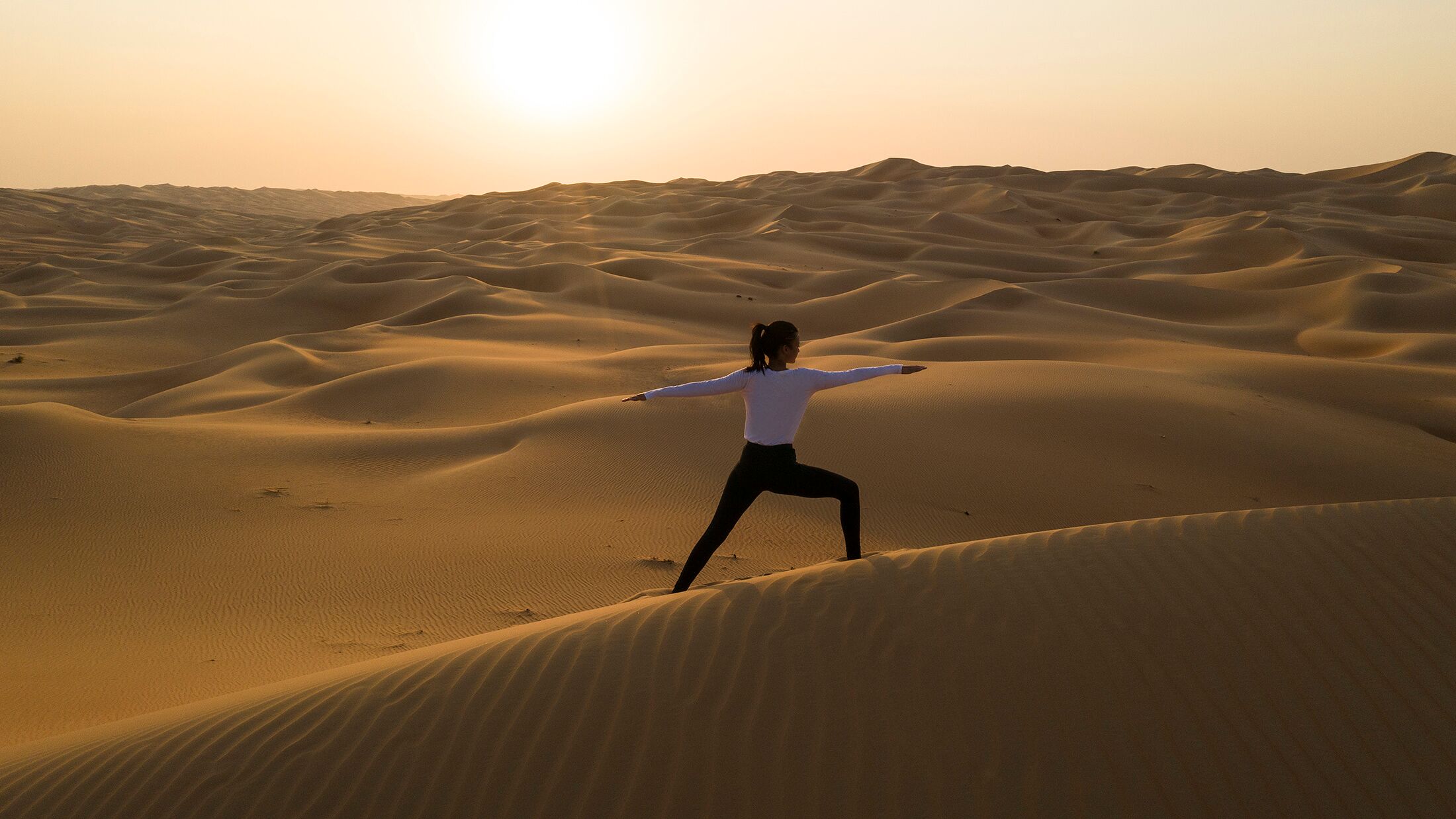 Desert yoga