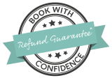 a graphic of the book with confidence logo